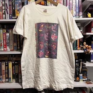 Vintage 1990s 90s Warhol Pop Art Acid Jim Morrison Janis Joplin Hendrix Tee L - Picture 1 of 9