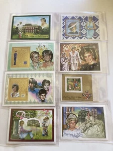 Int'l Collectors Soc. Princess Diana stamps 8 smaller pcs. in plastic With COA - Picture 1 of 6