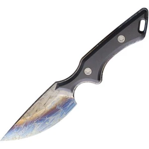 Mike Taylor Knives Skalpel Black Titanium S45VN Fixed Blade Knife SKMTIC - Picture 1 of 1