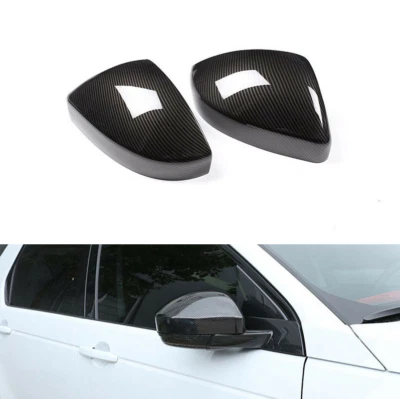 For Land Rover Range Rover Velar Carbon Fiber Black Door Mirror Cover Trim 17-21 - Imagem 1 de 4