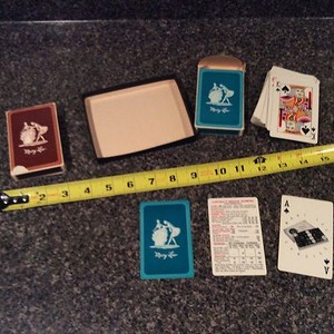 VINTAGE 2 DECK BROWN AND BIGELOW PLAYING CARDS MARY LEE CANDIES CANDY