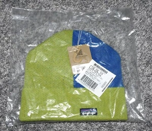 Patagonia Fun Hog Beanie In Park Block: Phosphorus Green NEW 33470 - Picture 1 of 3