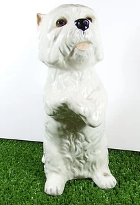 Large Glass Eyed Just Cats & Co West Highland White Dog - Picture 1 of 6