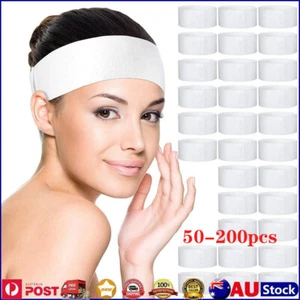 200 Pcs Disposable Spa Headband with Convenient Closure for Skin Care Procedures - Picture 1 of 13