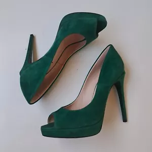 FENDI women's pumps emerald green size 36 1/2 Made In Italy - Picture 1 of 12