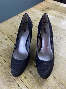 Fioni Night glitzernder Plateau-Pump 4” hoher Absatz Damengröße 9 - Bild 1 von 19