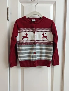 Gymboree Holiday Christmas Button Front Sweater XS 4-6 - Picture 1 of 3