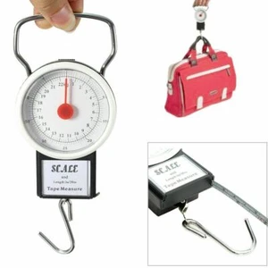 Small Portable Baggage Travel Scale Tape Measure Luggage Hanging Weight Bag - Picture 1 of 4