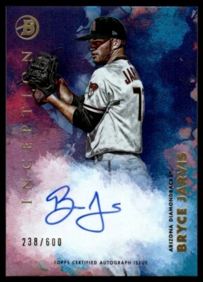 2021 Bowman Inception Autographs Bryce Jarvis Auto /600 Arizona Diamondbacks - Image 1 of 2