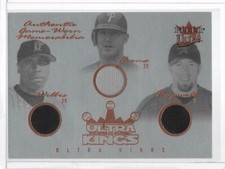 2004 Ultra Kings Triple #9 Willis Jersey Jeff Bagwell Pants Jim Thome Jsy PR*/33