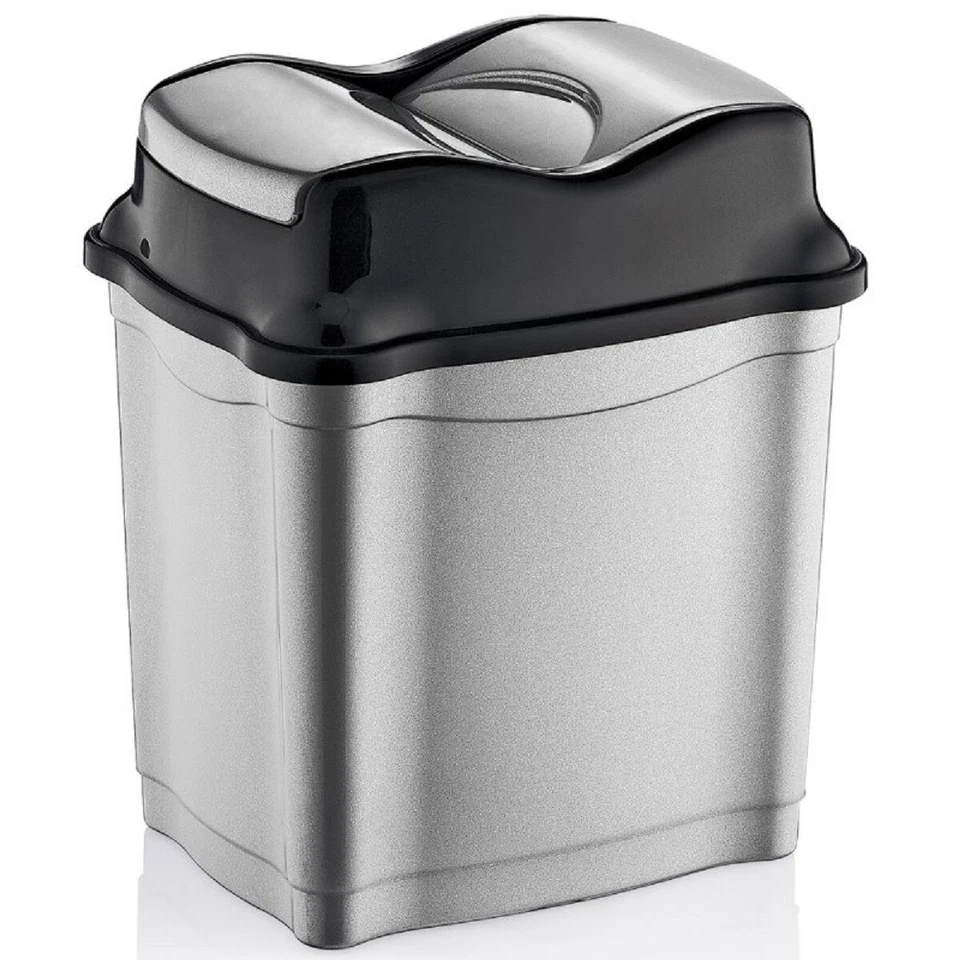 Mülleimer mit praktischem Push-Deckel - Moderner Abfalleimer - Bild 1 von 1