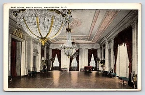 Postcard East Room, White House Washington, D.C. State Reception Room Chandelier - Picture 1 of 2