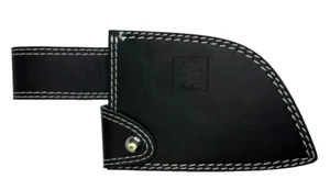 Coolina Promaja new knife sheath all black leather white stitching - Picture 1 of 6