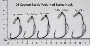 Weighted Offset Worm Hooks w/ Twist lock - Picture 1 of 9