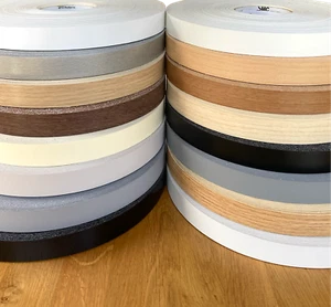 Pre-Glued Iron On Melamine 22mm Edging Banding Tape Various Colours & Designs - Picture 1 of 17