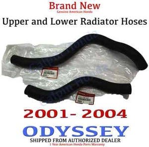 Genuine OEM Honda Odyssey Radiator Hose Set Hoses 2001-2004 Upper / Lower - Picture 1 of 7