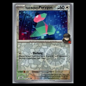 Team Rocket's Porygon 153/182 Reverse Holo - Destined Rivals Pokemon Card - Picture 1 of 1