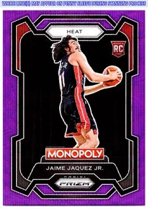 Panini Prizm Monopoly Jaime Jaquez Jr. #48 púrpura 2023-24 - Imagen 1 de 2