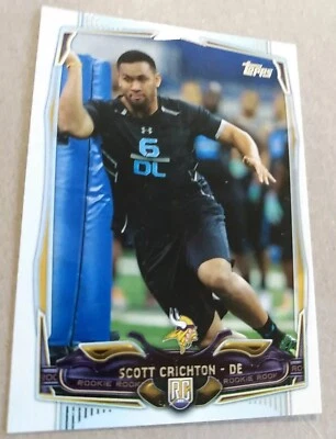 2014 Topps #404 Scott Crichton RC Minnesota Vikings  - Image 1 of 4