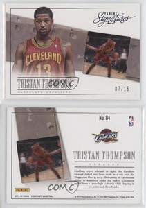 2013-14 Panini Signatures Film Blue /15 Tristan Thompson #84