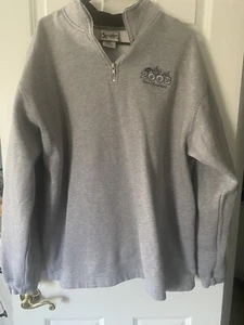 Vintage Walt Disney World 2003 1/4 Zip Pullover Sweatshirt Men's Size Large - Picture 1 of 4