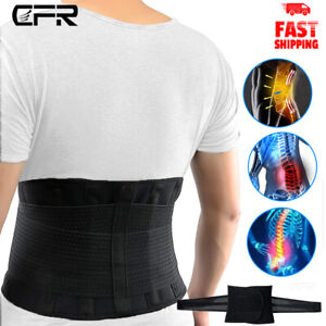 CFR Lower Back Pain Brace Lumbar Support Waist Belt Scoliosis Work For Men Women