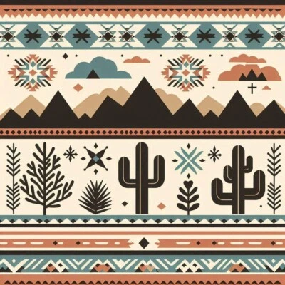 Cortina de ducha azteca nativa navajo suroeste seguiro cactus decoración de baño  Foto 1 de 4