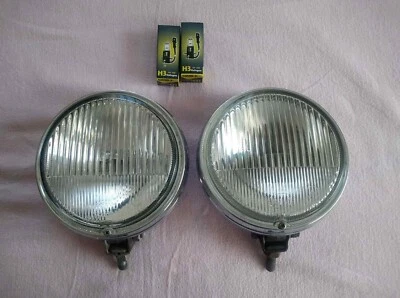 Хромированные противотуманные фары Hella противотуманные фары VW Kafer автобус Porsche 911 Mercedes пагода - Изображение 1 из 4