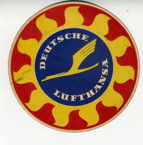 Etiqueta de equipaje años 50 Deutsche Lufthansa Airlines - Imagen 1 de 1