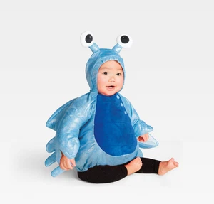 Nagelneu! Hyde & EEK! Plüsch Kleinkind blaue Krabbe Halloween Kostüm Overall 12-18M - Bild 1 von 2