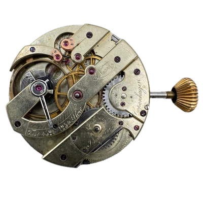 Antigo 46mm Jules Jurgensen Hunter relógio de bolso movimento suíço alto grau - Imagem 1 de 2