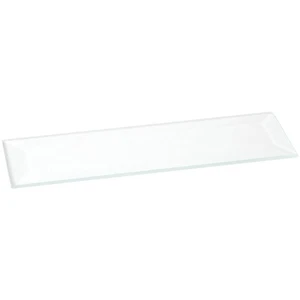 Plymor 1" x 4" Rectangle, 3mm Thick Beveled Clear Glass - Picture 1 of 1