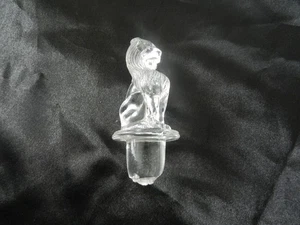 Ancien bouchon en verre en forme Lion / bouteille carafe à sujet Legras ? - Picture 1 of 5