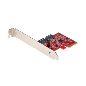 StarTech.com SATA PCIe Card - 2 Port PCIe SATA Expansion Card - 6Gbps - Full/Low - Bild 1 von 7