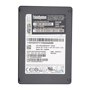 SSD Lenovo (01GV822) 800 Go à usage mixte (SFF 2,5 pouces) SAS-3 12 G - Photo 1/3