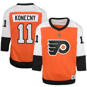 Camiseta deportiva juvenil Travis Konecny naranja quemada Philadelphia Flyers réplica local jugador - Imagen 1 de 3