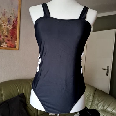 Badeanzug gr L Damen Schwarz Neu - Bild 1 von 4