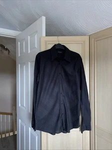 Men’s Black Long Sleeved Shirt Size Medium By Burton Menswear - Picture 1 of 7