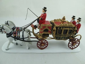 DEPT 56 THE QUEEN'S PARLAMENTARY COACH #58454 DICKENS VILLAGE EDIZIONE LIMITATA con SCATOLA - Foto 1 di 17