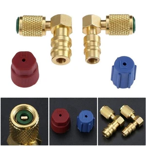 Quick Coupler Valve Hose Valve High/Low R-12 To R-134A Lightweight Red - Picture 1 of 11