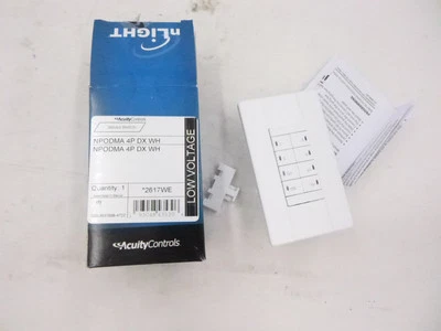 ACUITY CONTROLS Acuity Tools Sensor Wall Switch NPODMA 4P DX WH