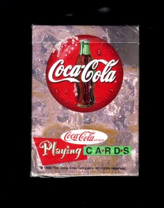 NOS 1998 POLAR BEAR Coca-Cola Playing Cards Factory Sealed Vintage Rack Pack - Picture 1 of 2