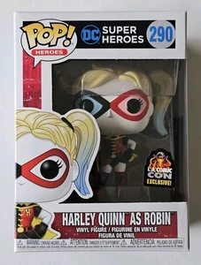 Neu Funko Pop LA Comic Con Harley Quinn als Robin Vinyl Figur - Bild 1 von 6