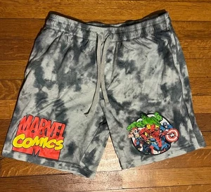 Marvel Comics Avengers Tye Dye Sweatshorts Adult Medium M Gray - Bild 1 von 12