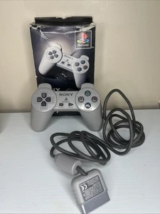 Controlador gris oficial Sony PlayStation PS1 OEM SCPH-1080 con caja - Imagen 1 de 7