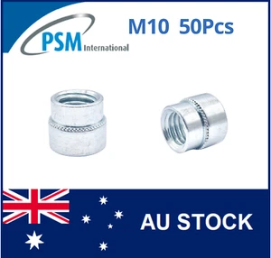 SELF CLINCHING NUT M10-3 STEEL ZINC ( 6.1) PSM04115 (HOLE DIA-12.7) PSM103Z-SB - Picture 1 of 4