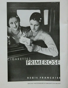 PUBLICITÉ DE PRESSE 1931 CIGARETTES PRIMEROSE REGIE FRANÇAISE - DEBERNY PEIGNOT - Imagen 1 de 1