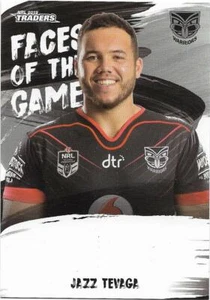 2019 Nrl Traders Faces of the Game (FG60) Jazz TEVAGA Warriors - Picture 1 of 1