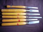 A Vintage Set Of Wood Turning Chisels Henry Taylor Dinamic Sheffield Made.