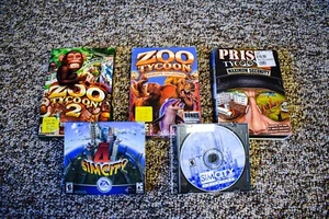 Big Box PC Game Lot - Zoo Tycoon 1 & 2, Sim City 4 & 3000, Prison Tycoon 2 - Picture 1 of 7